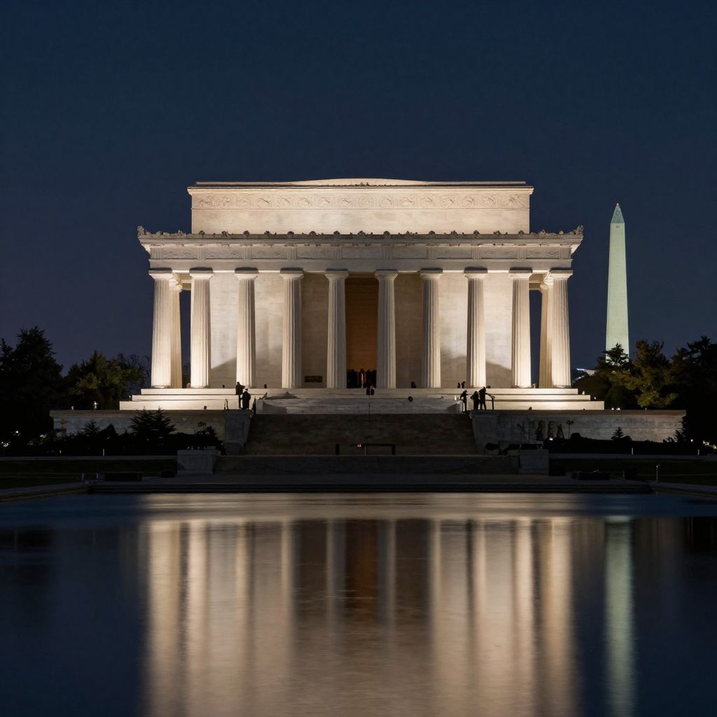 Visit the Lincoln Memorial at Night
