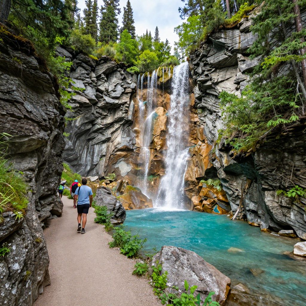 Johnston Canyon Waterfalls