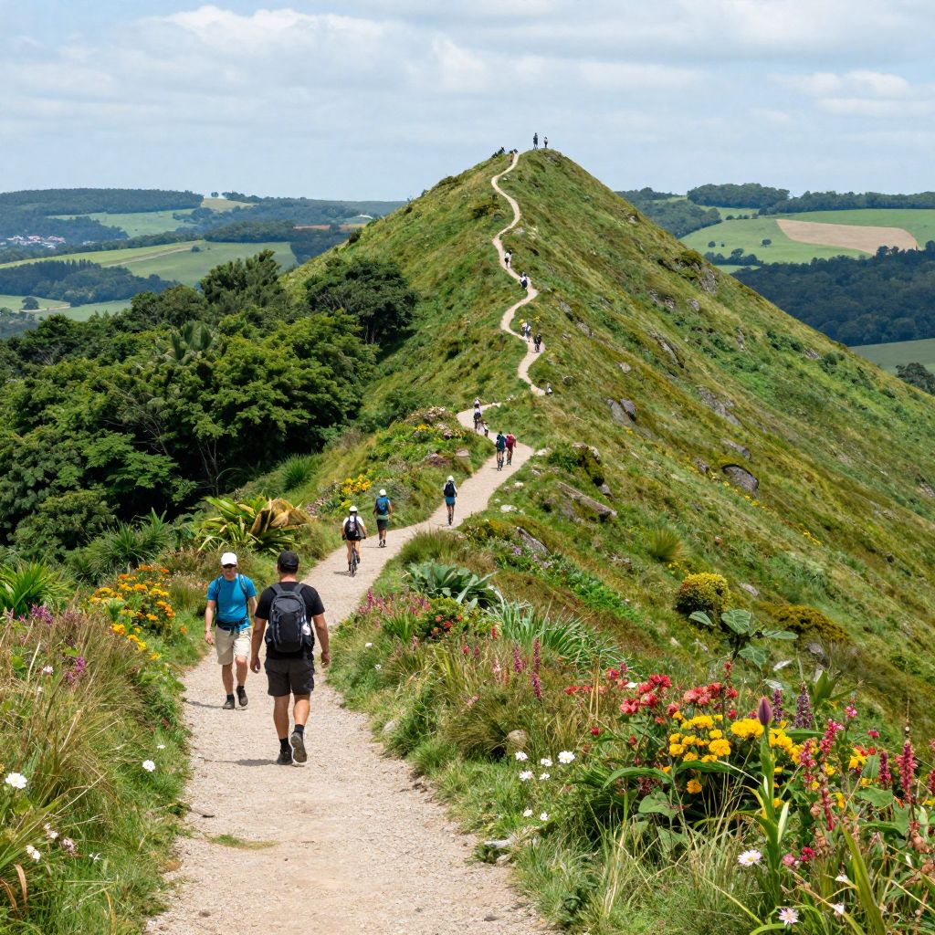 Saunders Heights and Pension Mountain Trails