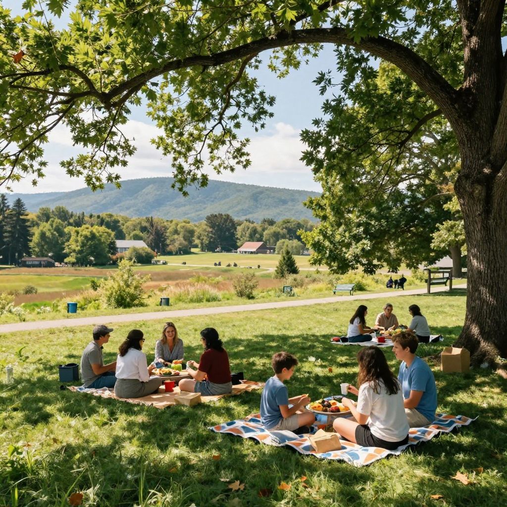 Picnicking at Washington Valley Park