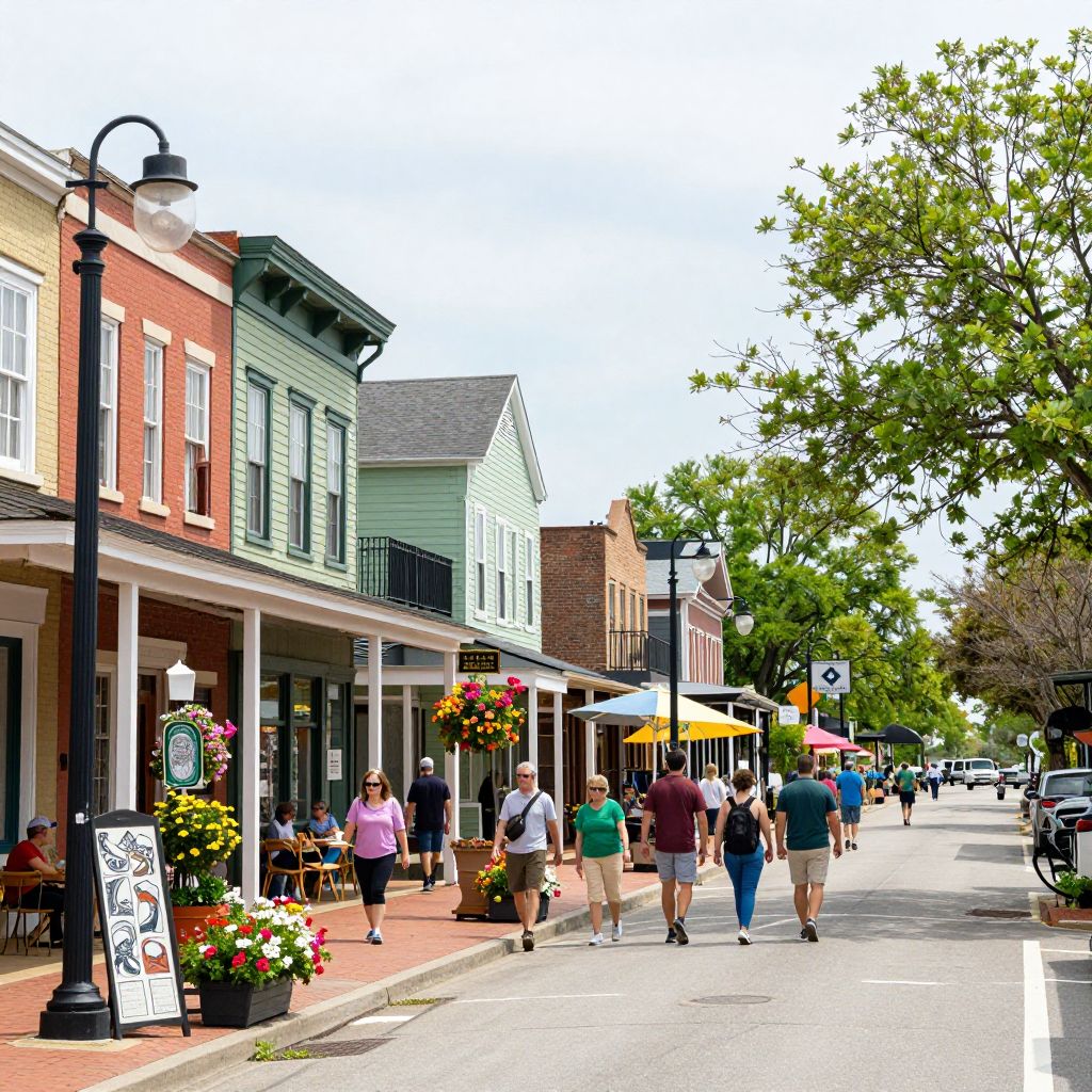 Historic Downtown District along Mason Avenue