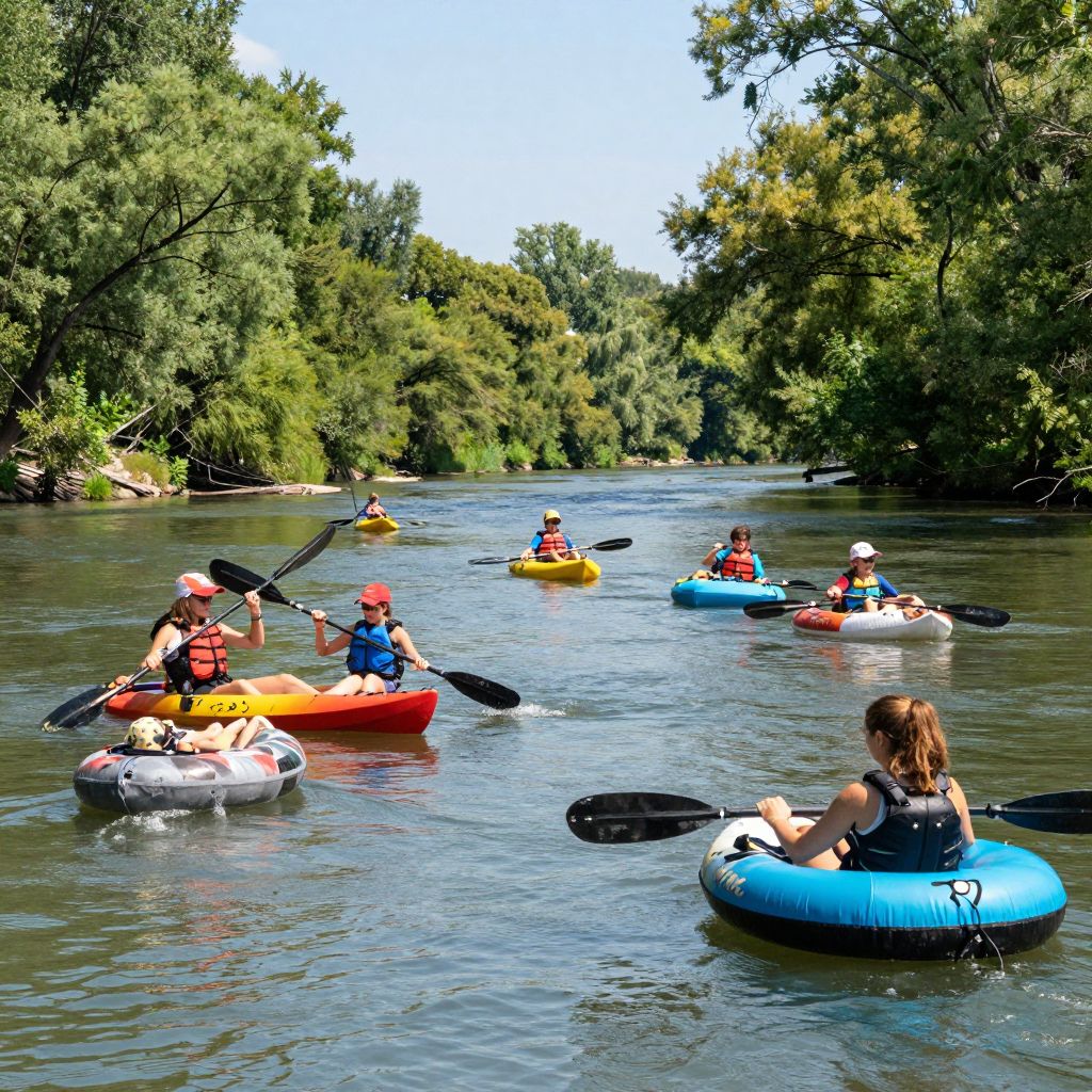 Kayaking and Tubing