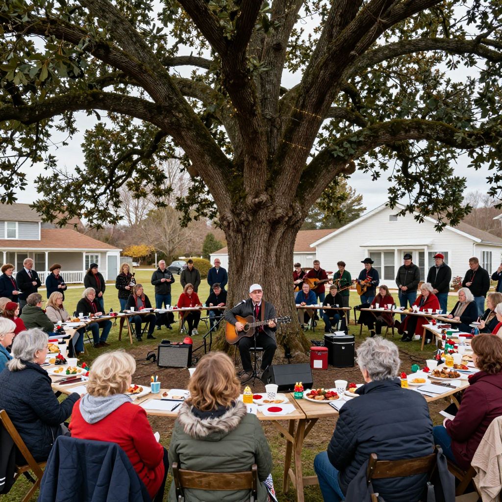 Loading of the Old Oak Tree Ceremony