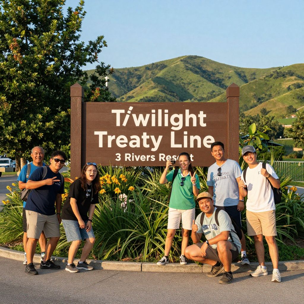 Twilight Treaty Line Sign