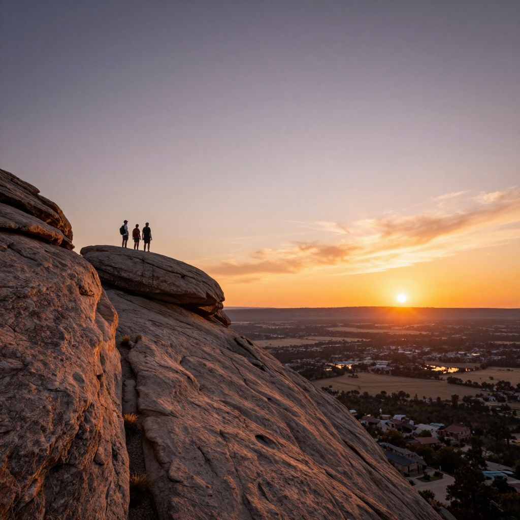 Sunset Hike at Enchanted Rock