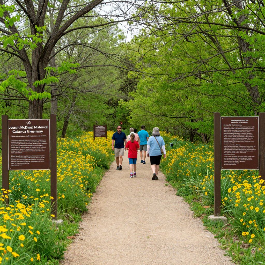 Walk the Joseph McDowell Historical Catawba Greenway