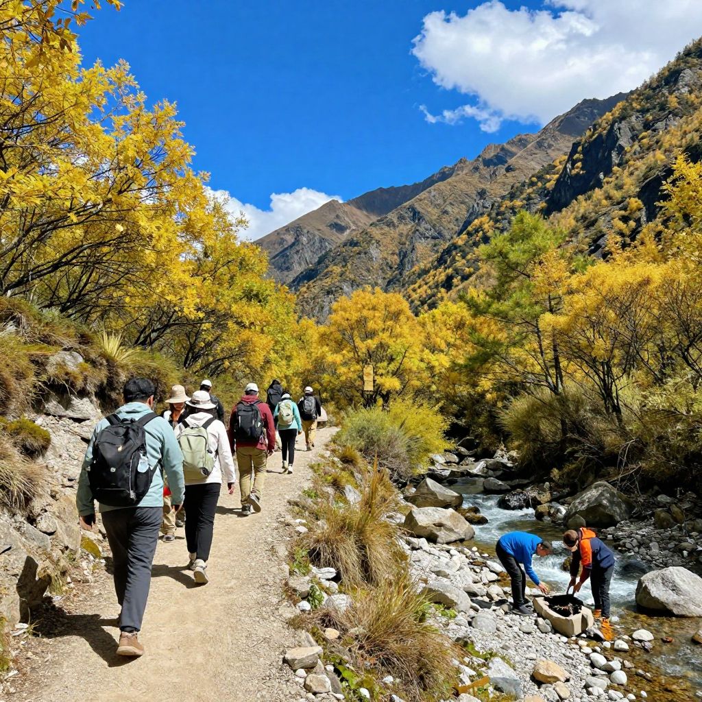 Hiking at Aska Adventure Area