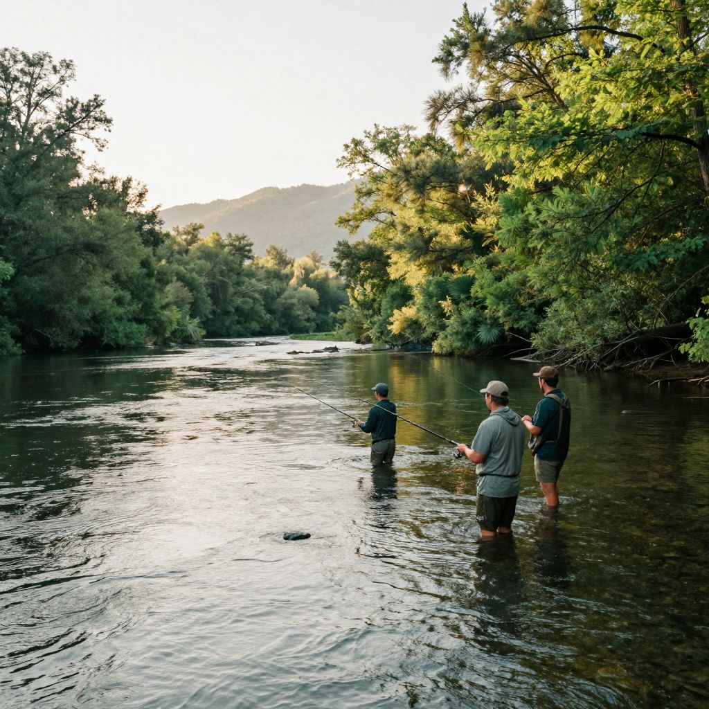 Fishing in the Toccoa River