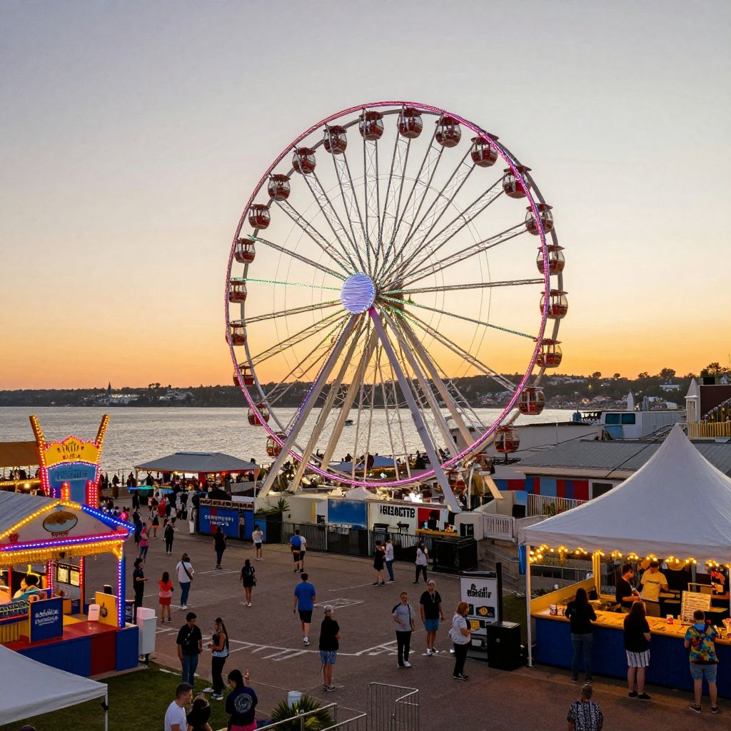 Visit The Wharf and Ride the Ferris Wheel
