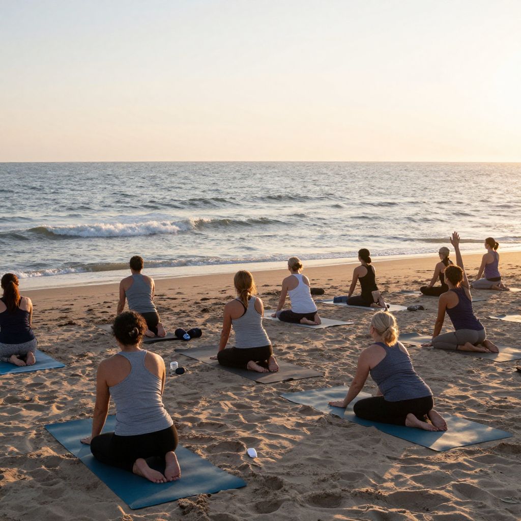 Morning Beach Yoga
