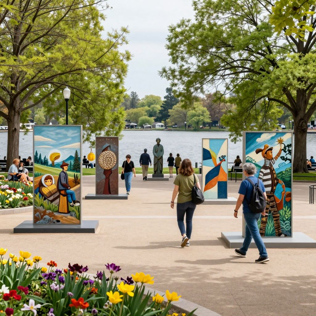 Public Art at Lake Anne Plaza