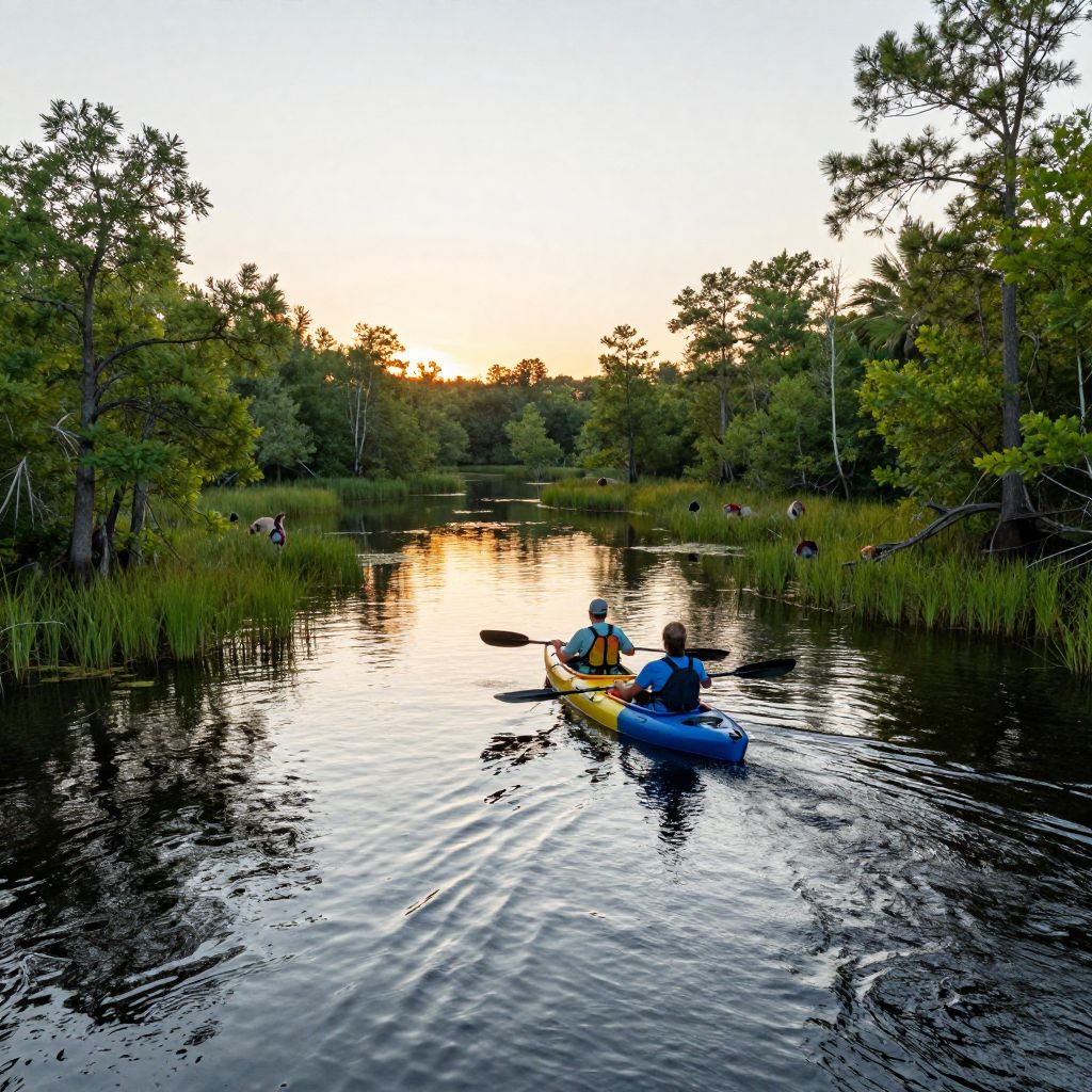 Kayaking at Fort McAllister State Park