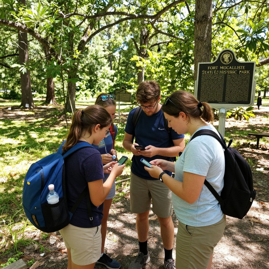 Geocaching at Fort McAllister State Historic Park