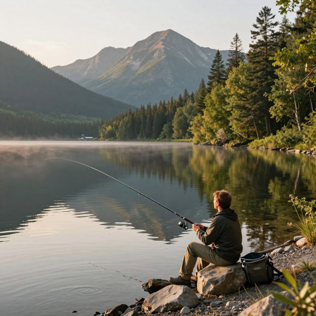 Fishing at Stanley Lake