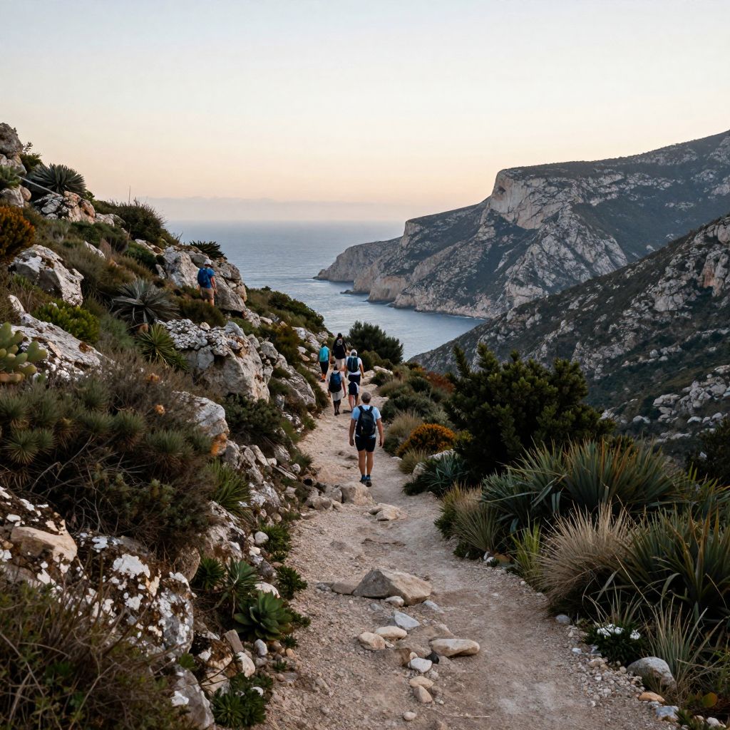 Hiking Trail from Caves of Hercules to Cape Spartel