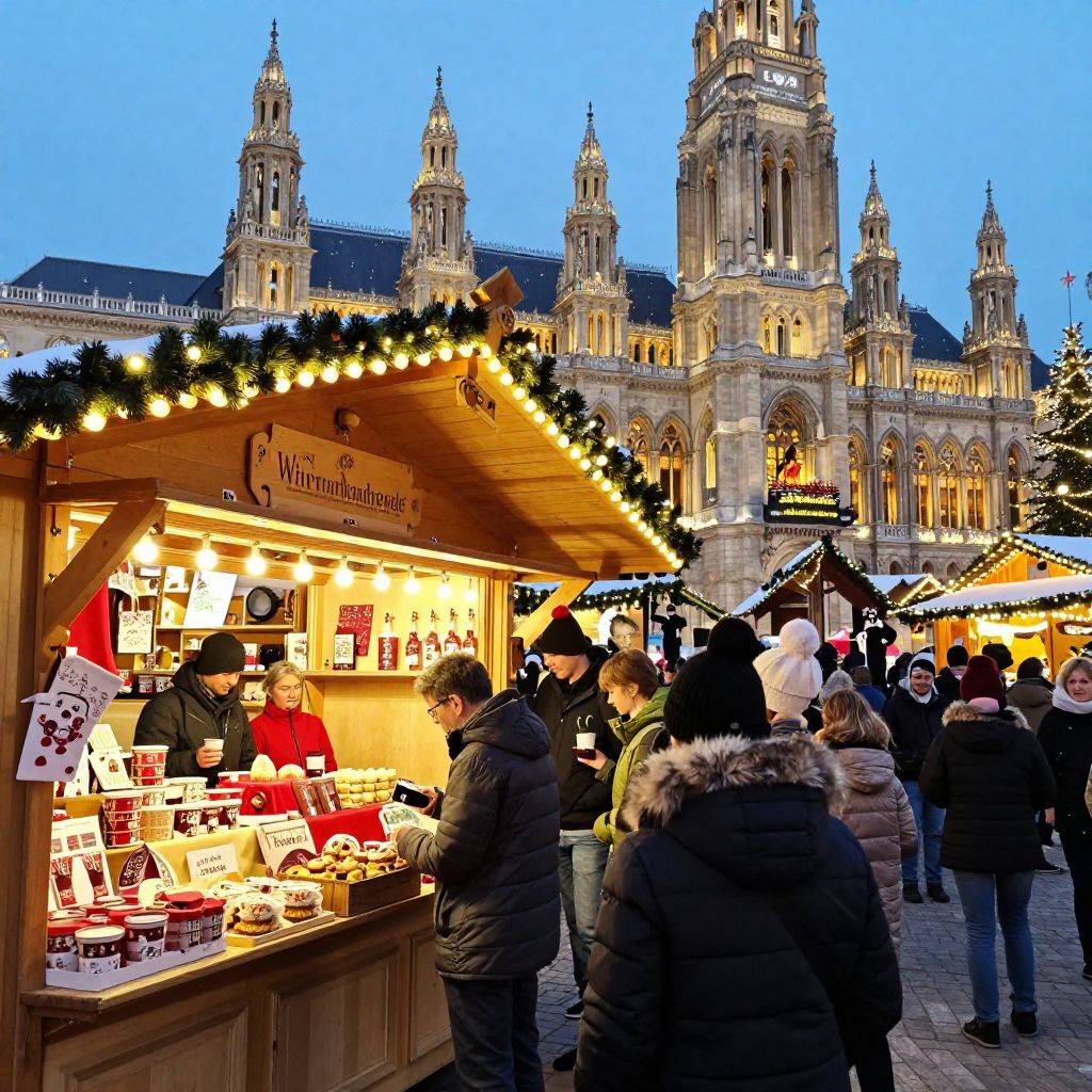 Wiener Christkindlmarkt at Rathausplatz
