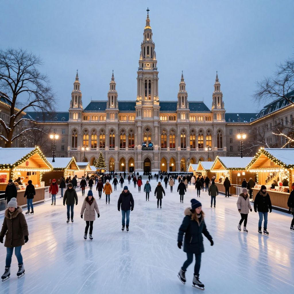 Ice Dream Rink near Rathausplatz