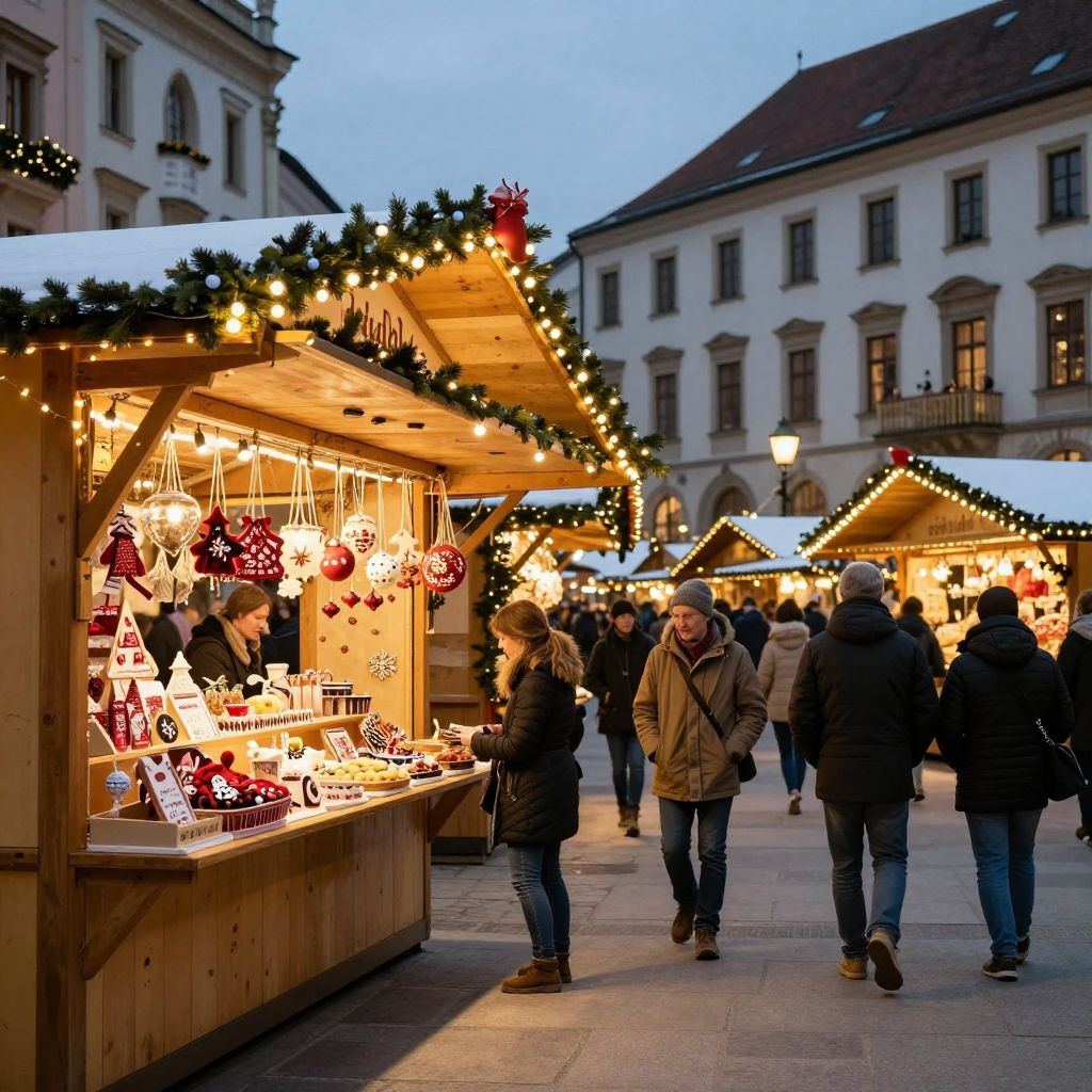 Old Viennese Christmas Market at Freyung