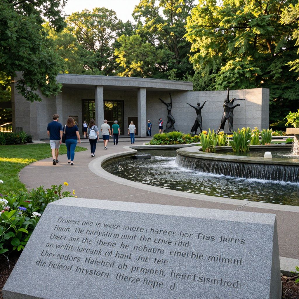 Stroll through the FDR Memorial
