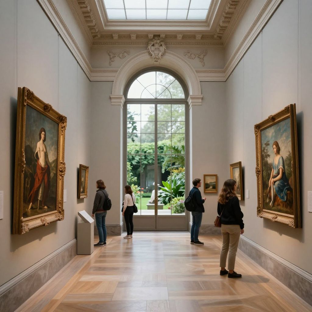 Enjoy the exhibits at the National Gallery of Art