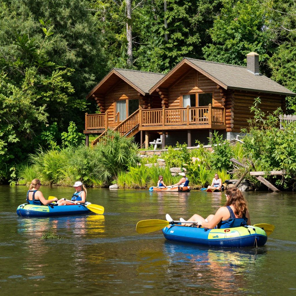 Inner Tubing at Harman's Luxury Log Cabins