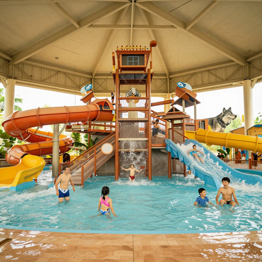 Experience the Indoor Great Wolf Lodge Water Park