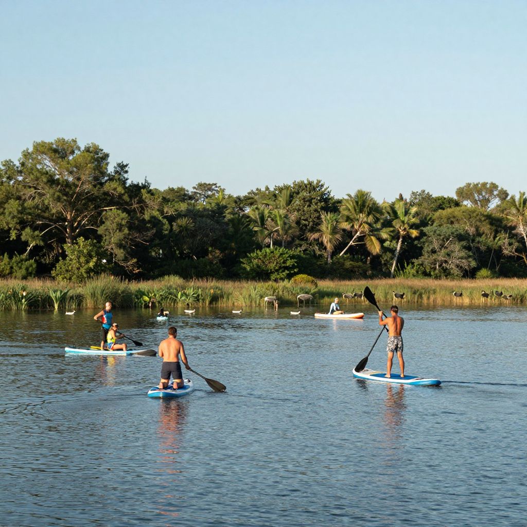 Paddleboarding in Little Lagoon