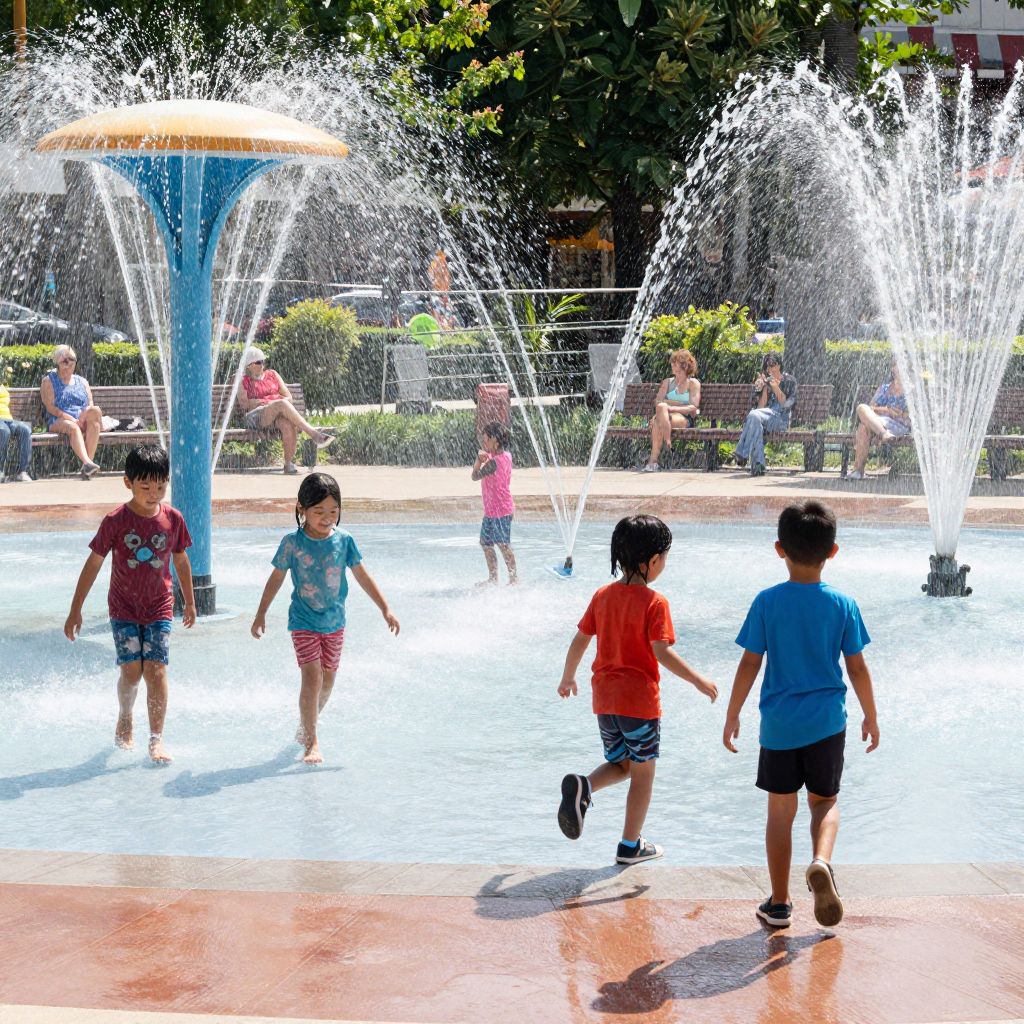 Enjoy a Fun Day at the Splash Pad at 25th & Clay Streets