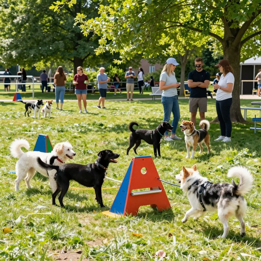 Have Fun at Central Bark Dog Park & Dog Agility Course on 9th & Ash Street