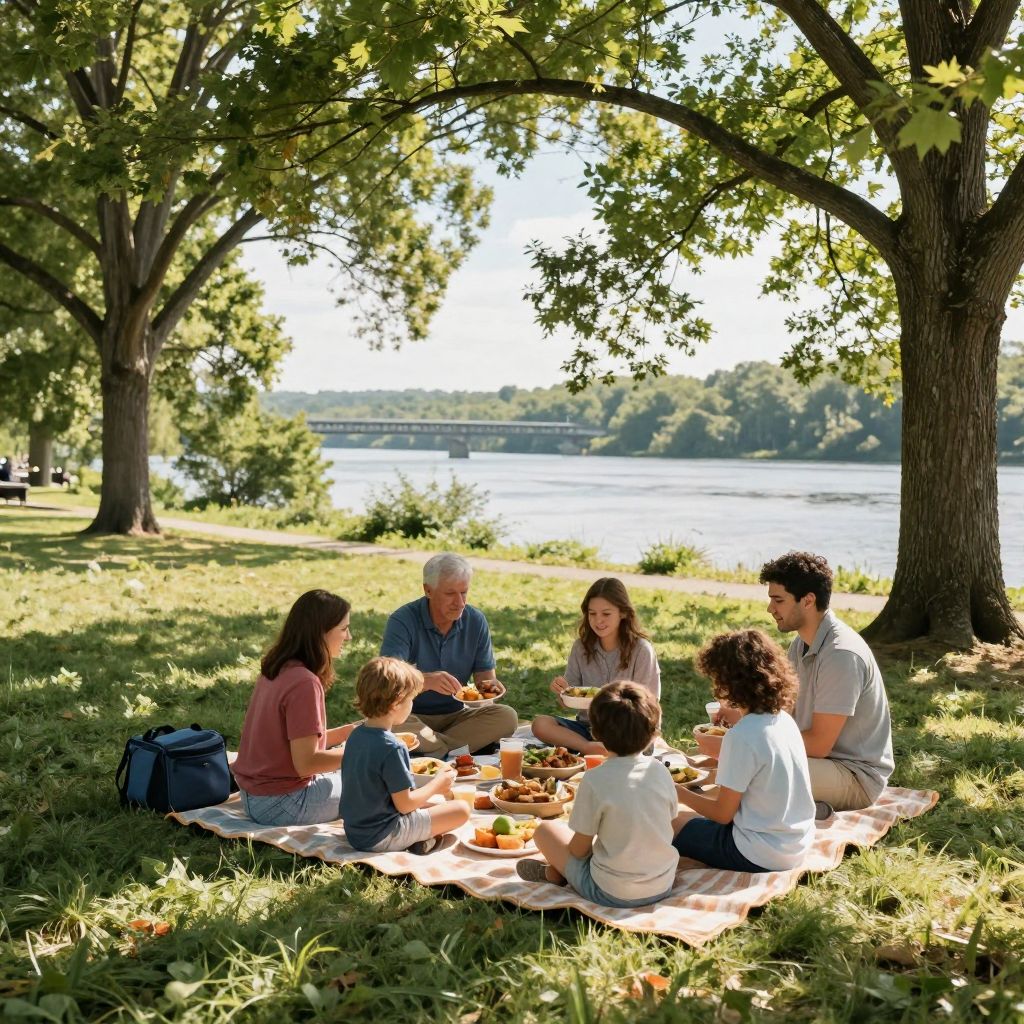 Picnicking at Fort Washington Park
