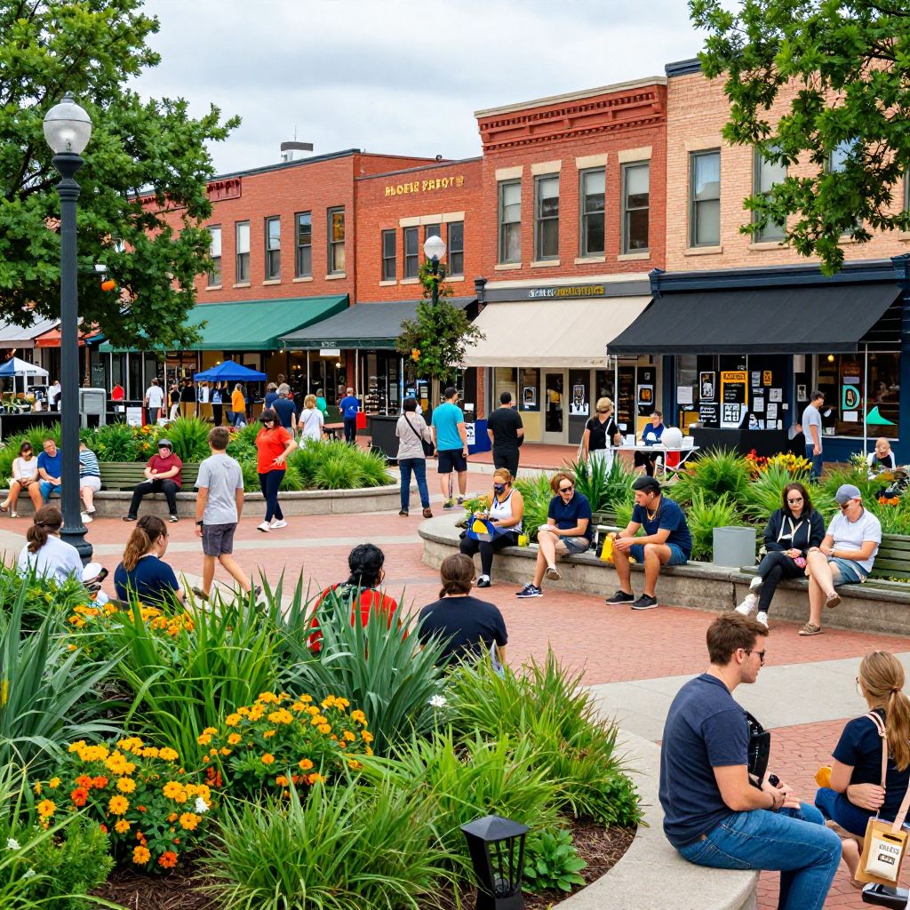 Downtown Lexington and Triangle Park