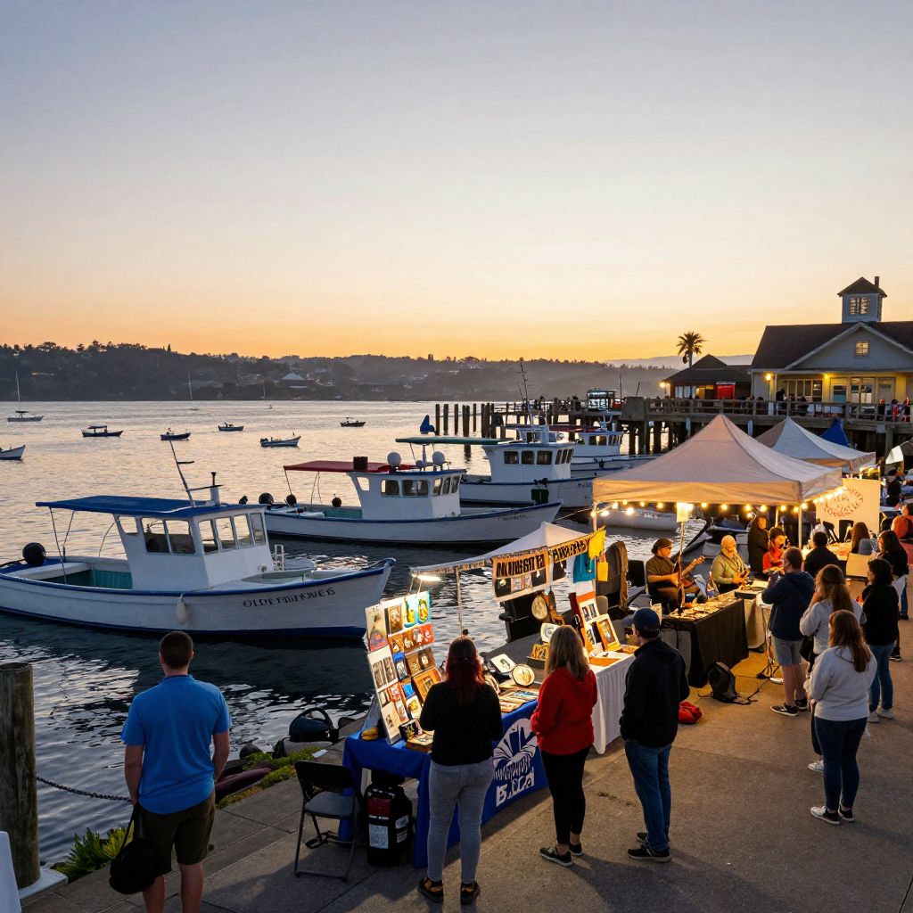 Visit Old Fisherman’s Wharf for Evening Events