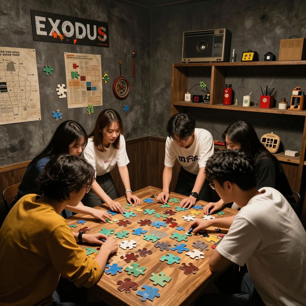 Challenge Friends at Exodus Escape Room