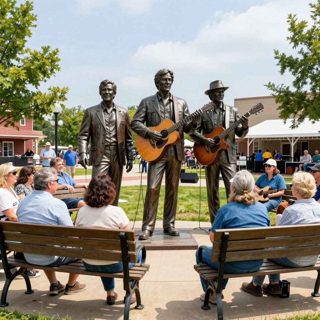 Statler Brothers Tribute Statue