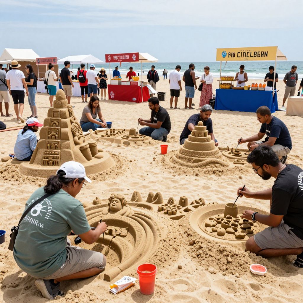 Neptune Festival Sand Sculpting