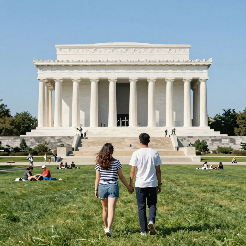 Strolling along the National Mall